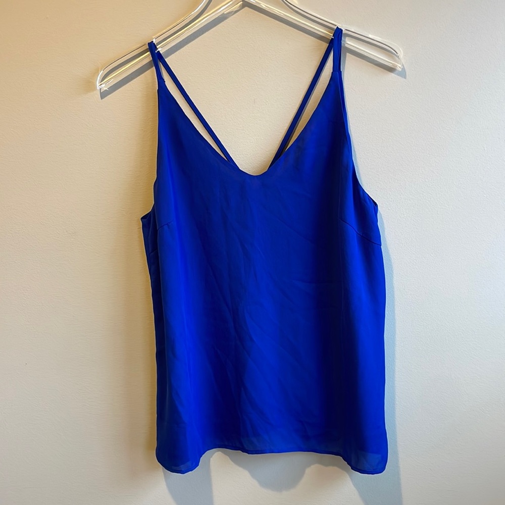 HYFVE Sleeveless Flowy Cobalt Blue Top Size Large